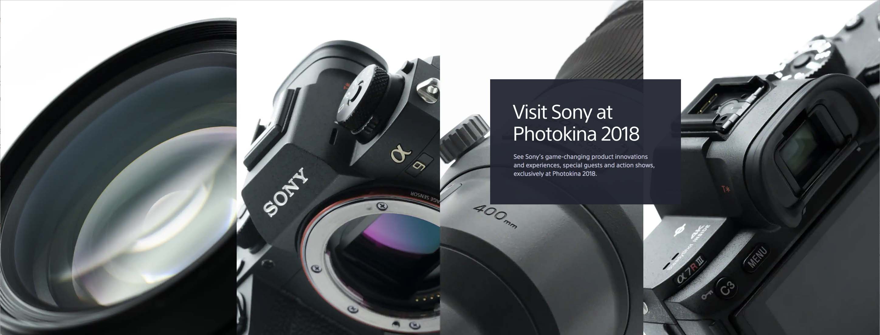 Sony Photokina 2018 Site Launched - Sony Addict
