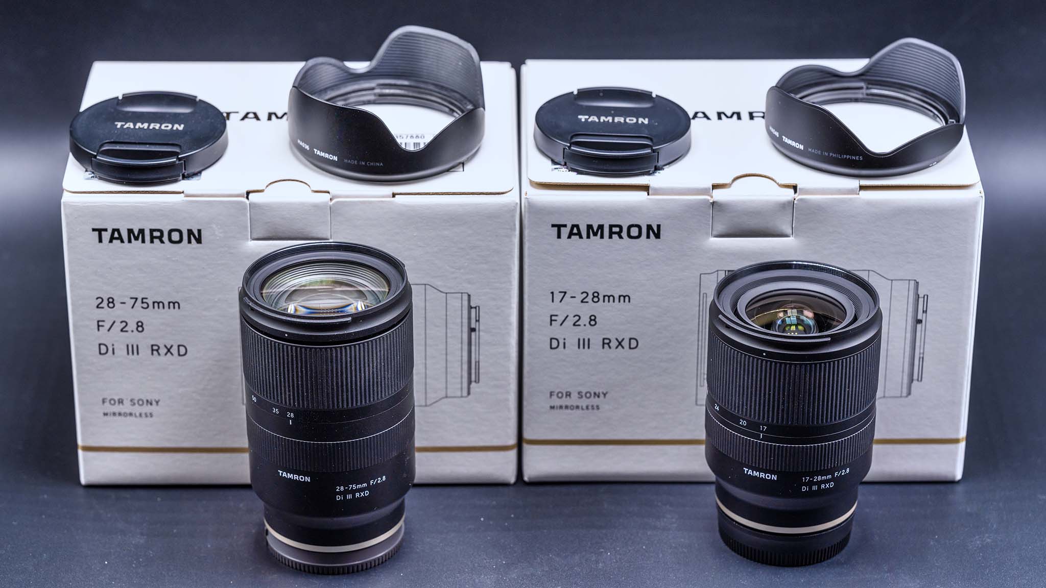 Tamron 17-28mm f/2.8 Di III RXD FE Made in Vietnam and Tamron 28 