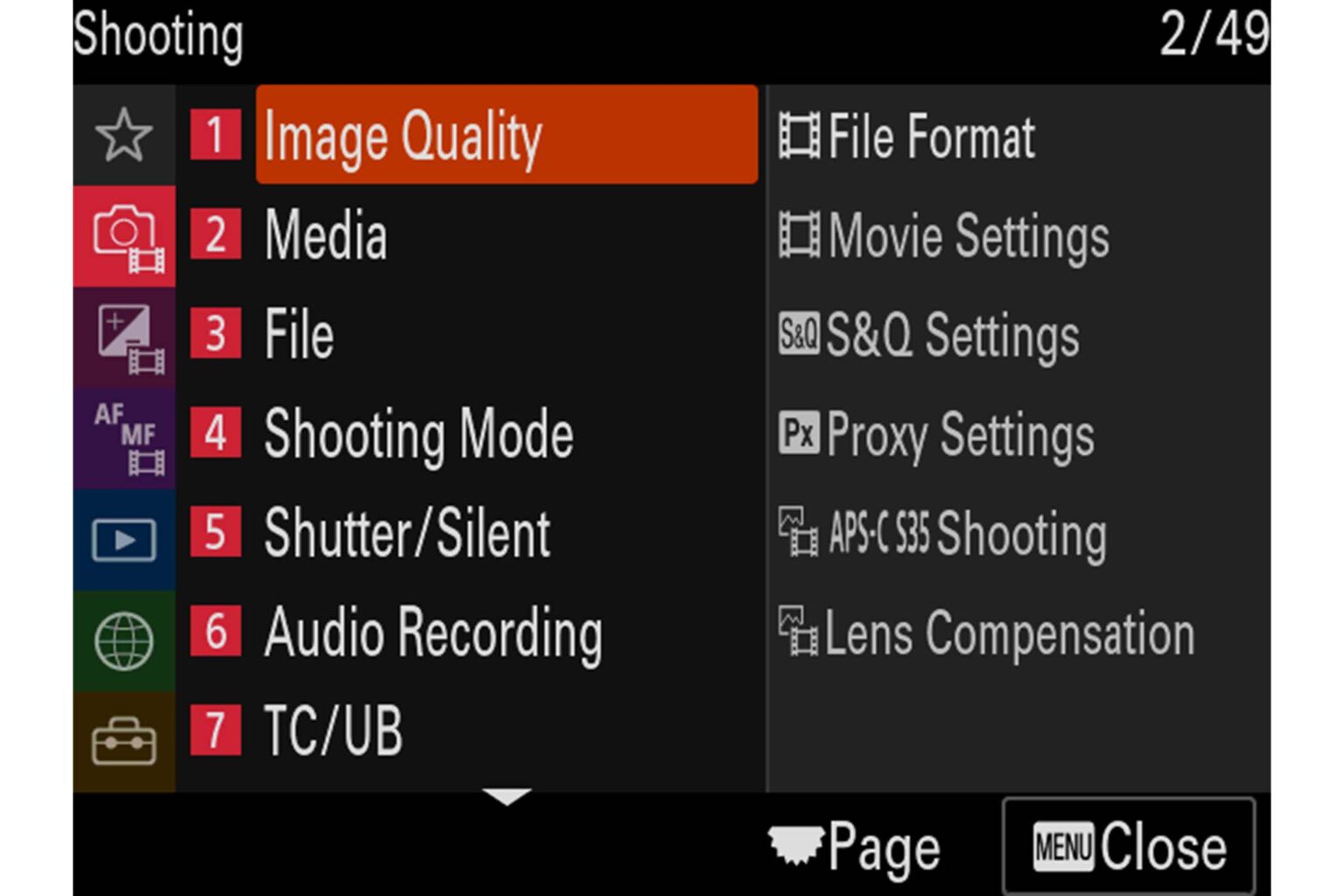 Sony Camera Function Menu New Sony Menus Are For Future Cameras Like Sony a7SIII, Sony a7RV, Sony ...