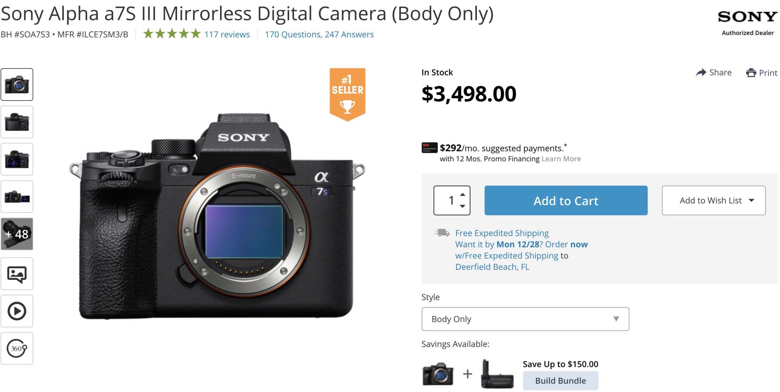 Sony a7SIII In Stock and With Bundle Savings of $150 - Sony Addict