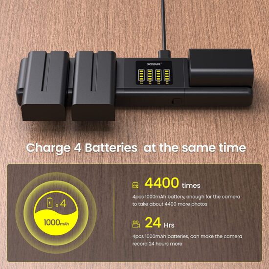 Save 50 on XTAR SN4 Modular Camera Battery Fast Charger Sony Addict